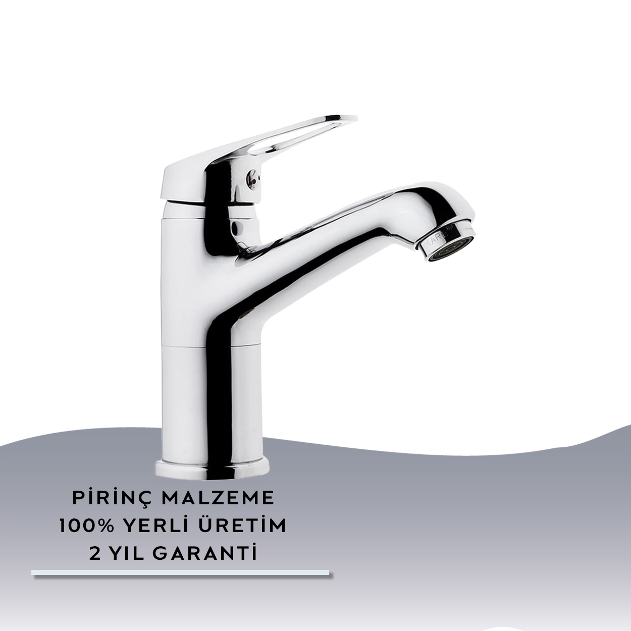 İGK YAPI – KARE KMI4001-Y Miracle Yüksek Lavabo Bataryası